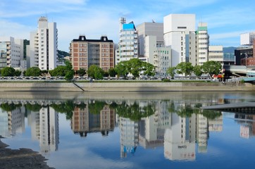 Hiroshima Cityscape along the Ota River