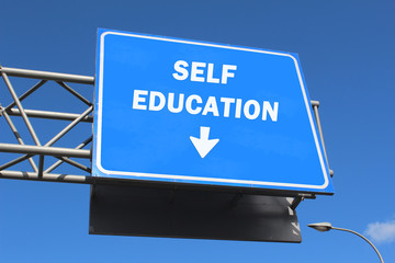 Highway sign - self education