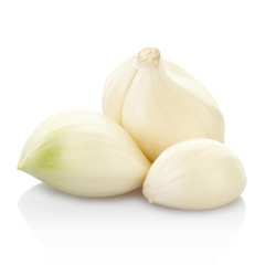 Garlic cloves with clipping path