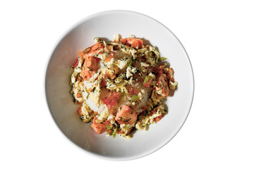 rice fish and vegetable