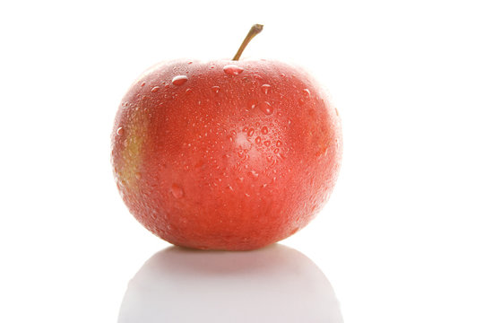 Apple, shot on a white background