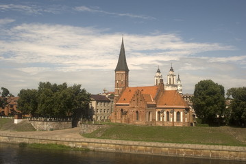 Fototapeta na wymiar Vytautas Kościół, Kaunas, Litwa