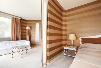 modern suite in hotel