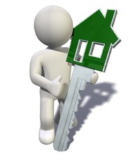 Figur mit Haust&uuml;rschl&uuml;ssel