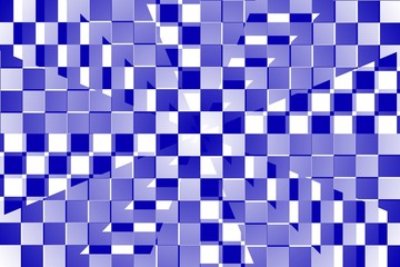 damier bleu abstrait