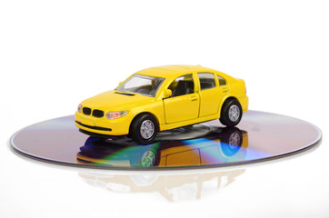 Toy car and DVD