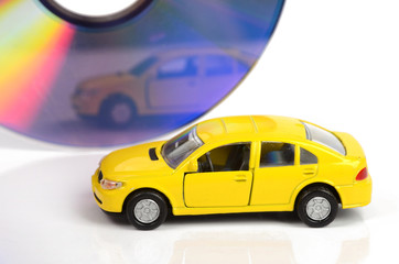 Toy car and DVD