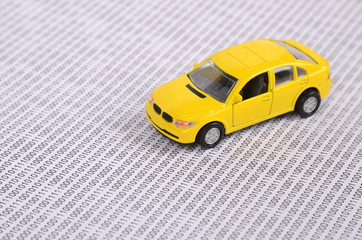 Toy car on binary code