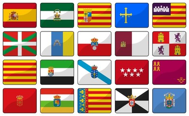 ensemble drapeaux espagne spain flags