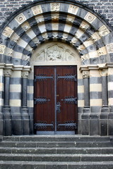 Church doors in the Parish Church in Mayen