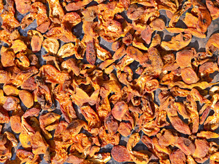 dried apricots dried in the sun