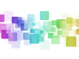 Abstract Illustration of Colorful Cubes