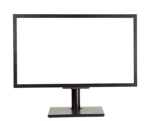 LCD display with blank, white space
