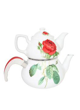 teapot tea hot tea breakfast ceramic porcelain çaydanlık