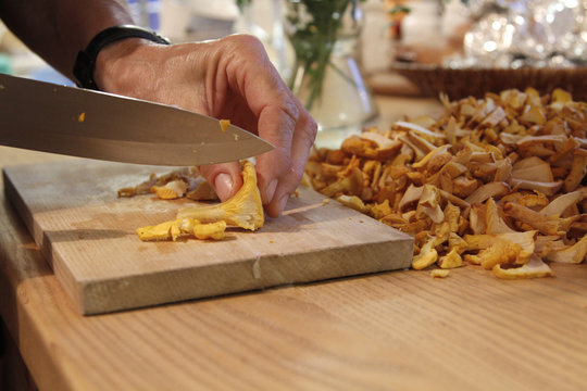 schwammerl schneiden