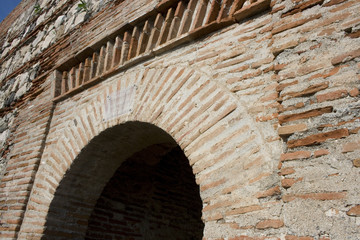 Fototapeta premium arco de puerta en el castillo de Salobreña