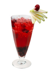 cranberry cocktail  closeup