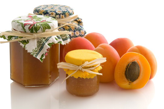 Selbstgemachte Aprikosenmarmelade