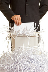 Shredder overflow