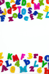 Background image of magnetic alphabet letters