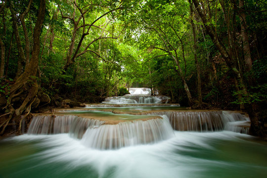 Deep forest Waterfall © witthaya