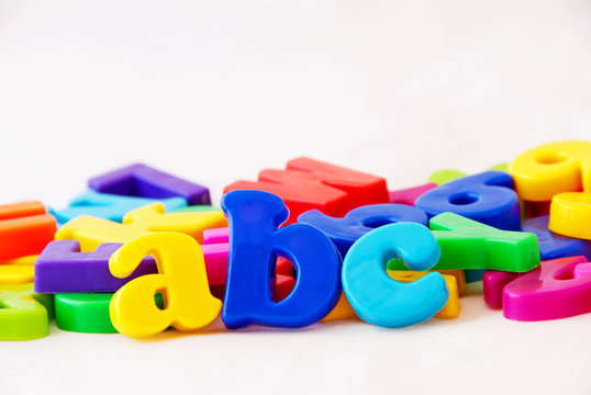 Abc: background image of magnetic alphabet letters