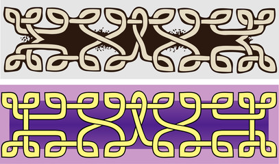 Ancient Celtic design, from a carved stone lintel