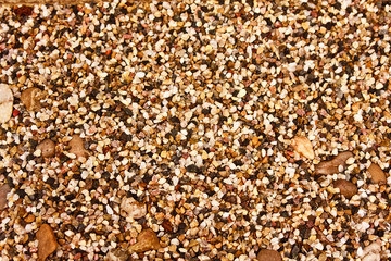 Small colored pebbles