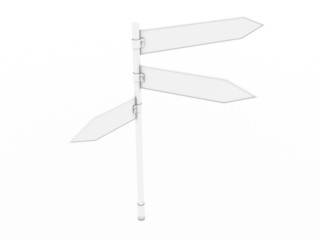 Obraz premium Three white pointer on a white background №2
