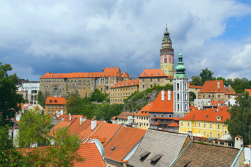 Fototapeta na wymiar View of the Cesky Krumlov (Czech Republic)