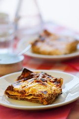 Lasagne with vegetables and cheese
