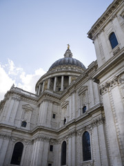 Fototapeta na wymiar Dome of St Pauls Church in London England