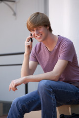 Young Man on a Cell Phone