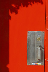 メルローズのショップの赤いドア