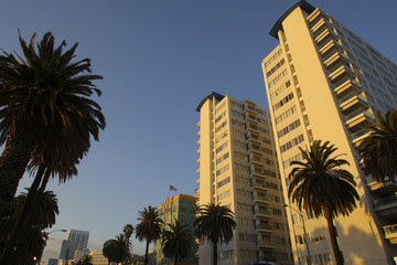 Fototapeta na wymiar Wieczorny widok z Santa Monica