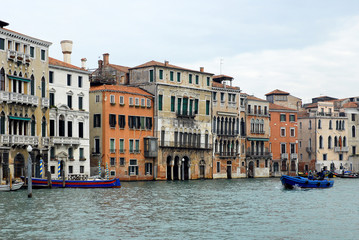 Fototapeta na wymiar Italy, Venice along the grand canal in Cannaregio area.