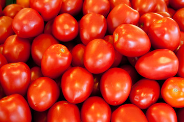 Fresh tomatoes in market