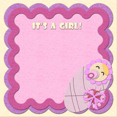"It's a girl!" greeting card