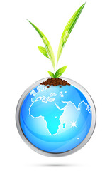 Vector Earth globe conceptual background
