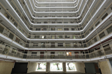 public apartment block in Hong Kong