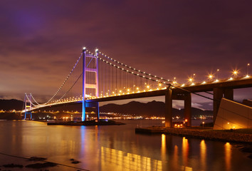 Obraz na płótnie Canvas Tsing Ma Bridge