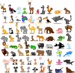 Большой набор животных