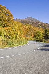 Fototapeta premium 磐梯山ゴールドライン