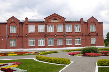 Fototapeta na wymiar Старые дома в центре города Коломна.