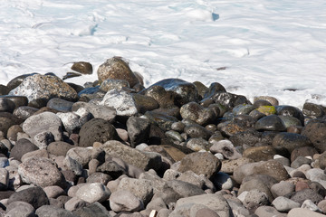 galets, écume de mer