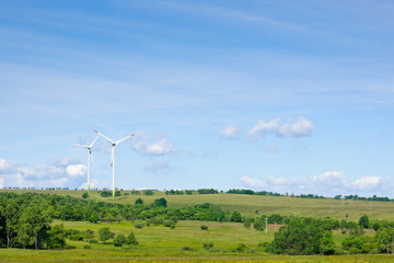 Green energy windmill generators ecology countryside