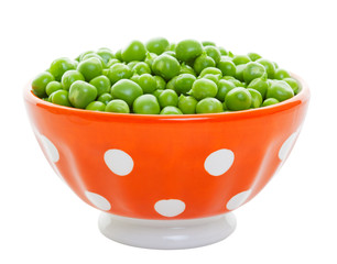 Fresh Peas in a Bowl