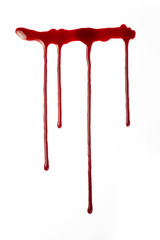 flowing red blood