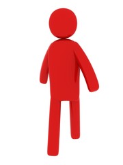 Red man walking - Social Themes