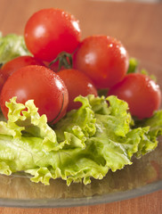 Tomatoes and lettuce